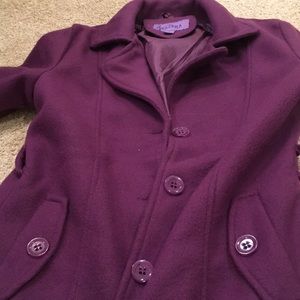 Purple pea coat